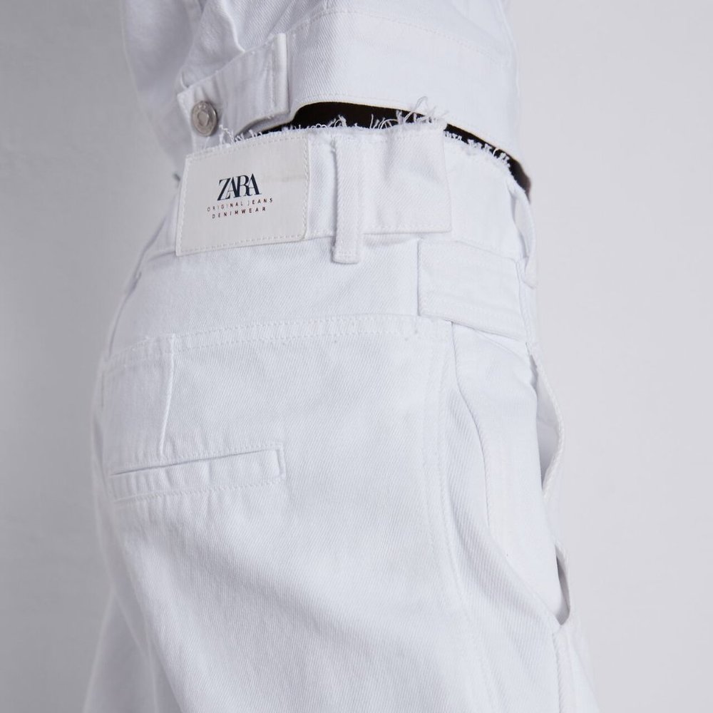 Zara High Rise Cropped Jeans - Picture 7 of 7